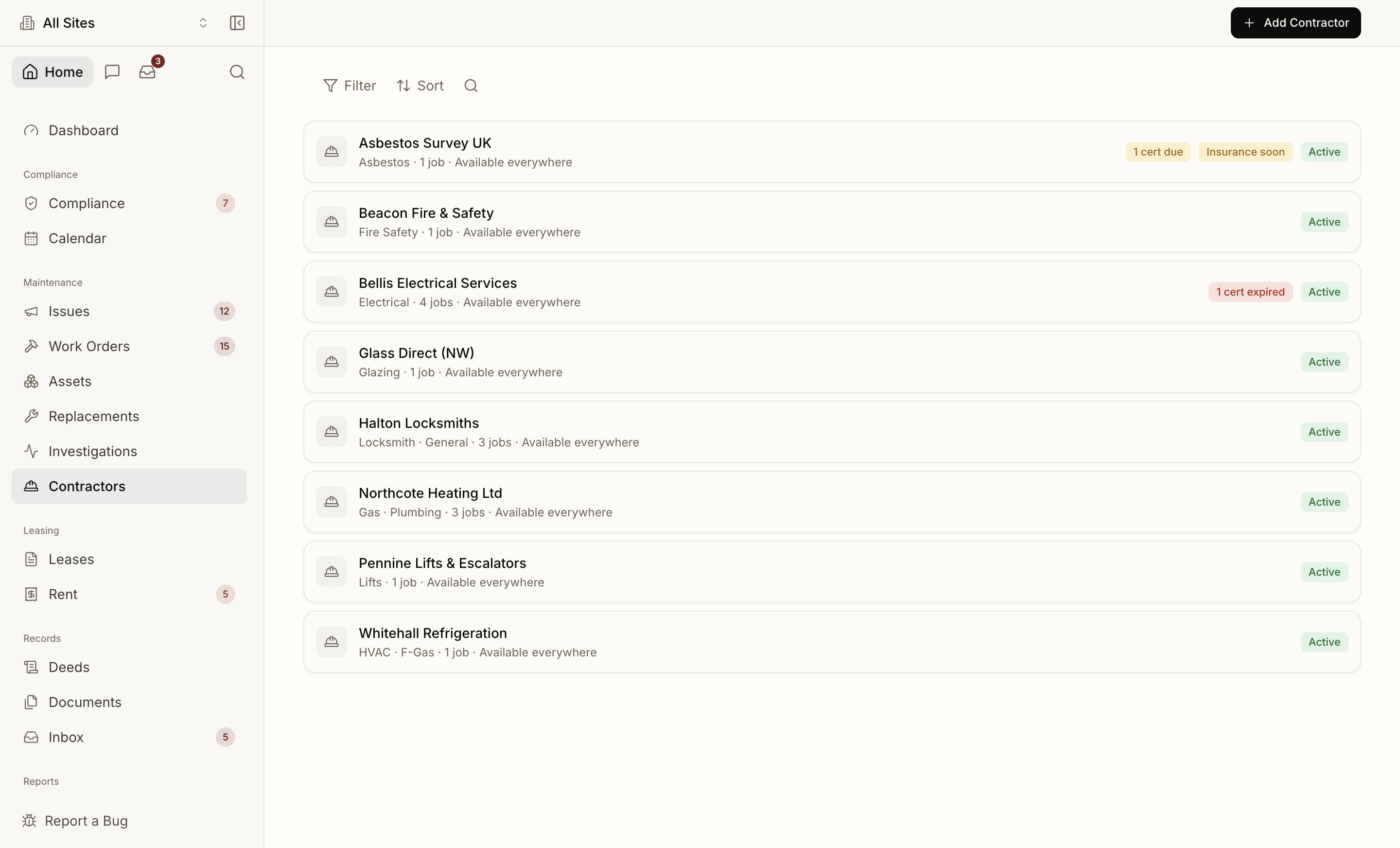 The Proprietas contractor portal — no-account access for engineers on site